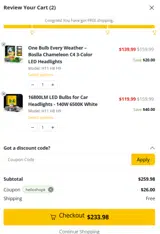 HELLOSHOPK coupon verification screenshot