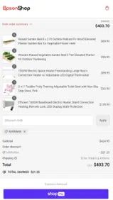 MARIANA coupon verification screenshot