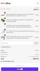 MARIANA328 coupon verification screenshot