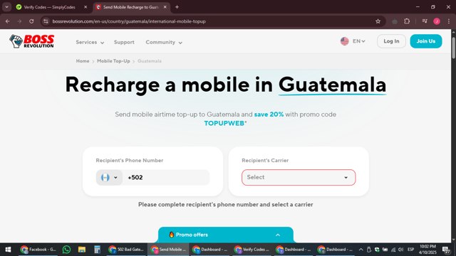 BOSS Revolution checkout page showing BOSS Revolution promo code box | Screenshot taken by SimplyCodes community member on Apr 11, 2025