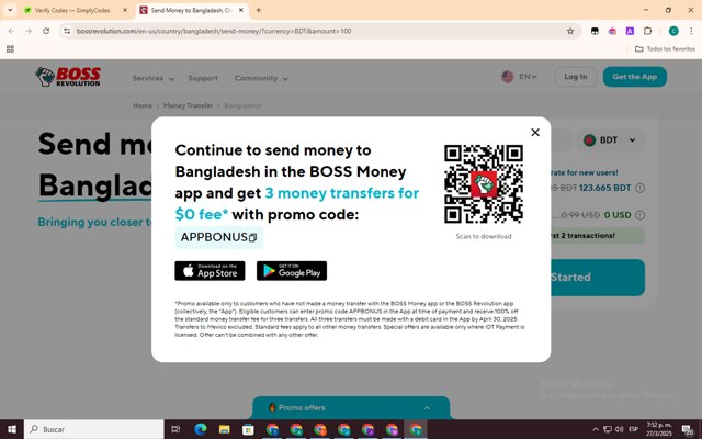 BOSS Revolution checkout page showing BOSS Revolution promo code box | Screenshot taken by SimplyCodes community member on Mar 27, 2025