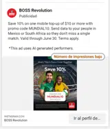 BOSS Revolution coupon verification screenshot