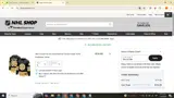 Boston Bruins Shop coupon verification screenshot