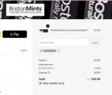 WELCOME10 coupon verification screenshot
