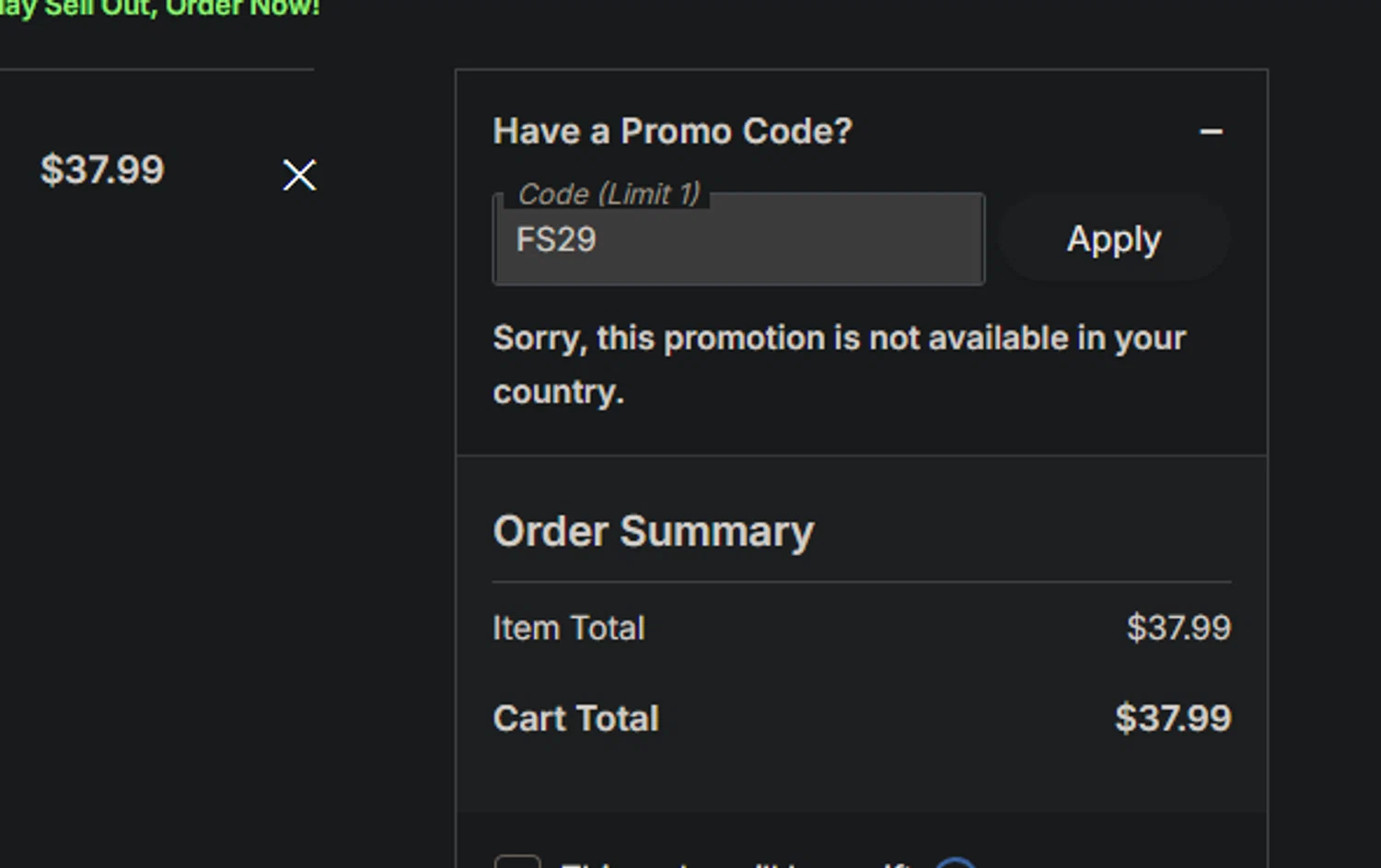 Boston Red Sox checkout page showing Boston Red Sox promo code box | Screenshot taken by SimplyCodes community member on Feb 19, 2026