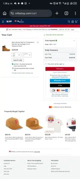 Boston Red Sox coupon verification screenshot