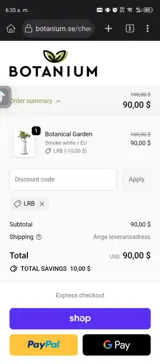 LRB coupon verification screenshot