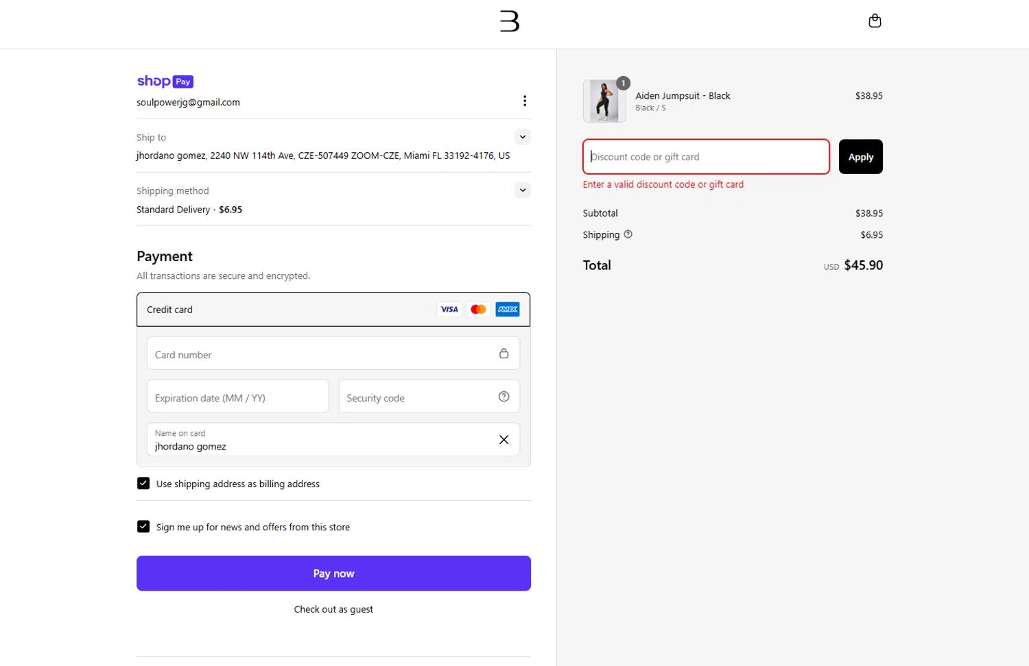 BOTA Official discount code screenshot showing code FLORENTINA applied at BOTA Official checkout page. Uploaded by SimplyCodes community member verifier_983798000 on Apr 27, 2025