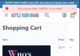 SAVE20 coupon verification screenshot