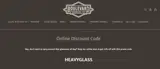 HEAVYGLASS coupon verification screenshot