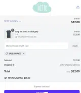 SALEAWAY75 coupon verification screenshot