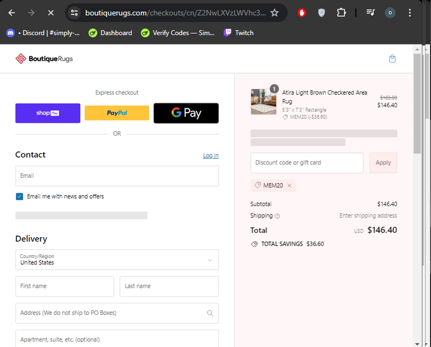 Boutique Rugs Promo Codes 68 Off July 2024