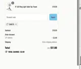 SAVE15 coupon verification screenshot