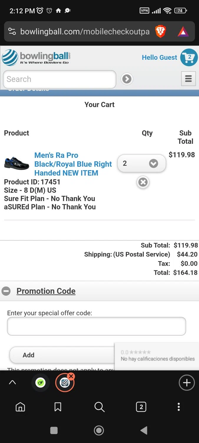 Bowlingball.com coupon code screenshot showing code PYR2025 applied at Bowlingball.com checkout page. Uploaded by SimplyCodes community member BargainPioneer8286 on Jun 23, 2025