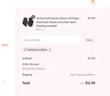 BOWTACCODE20 coupon verification screenshot