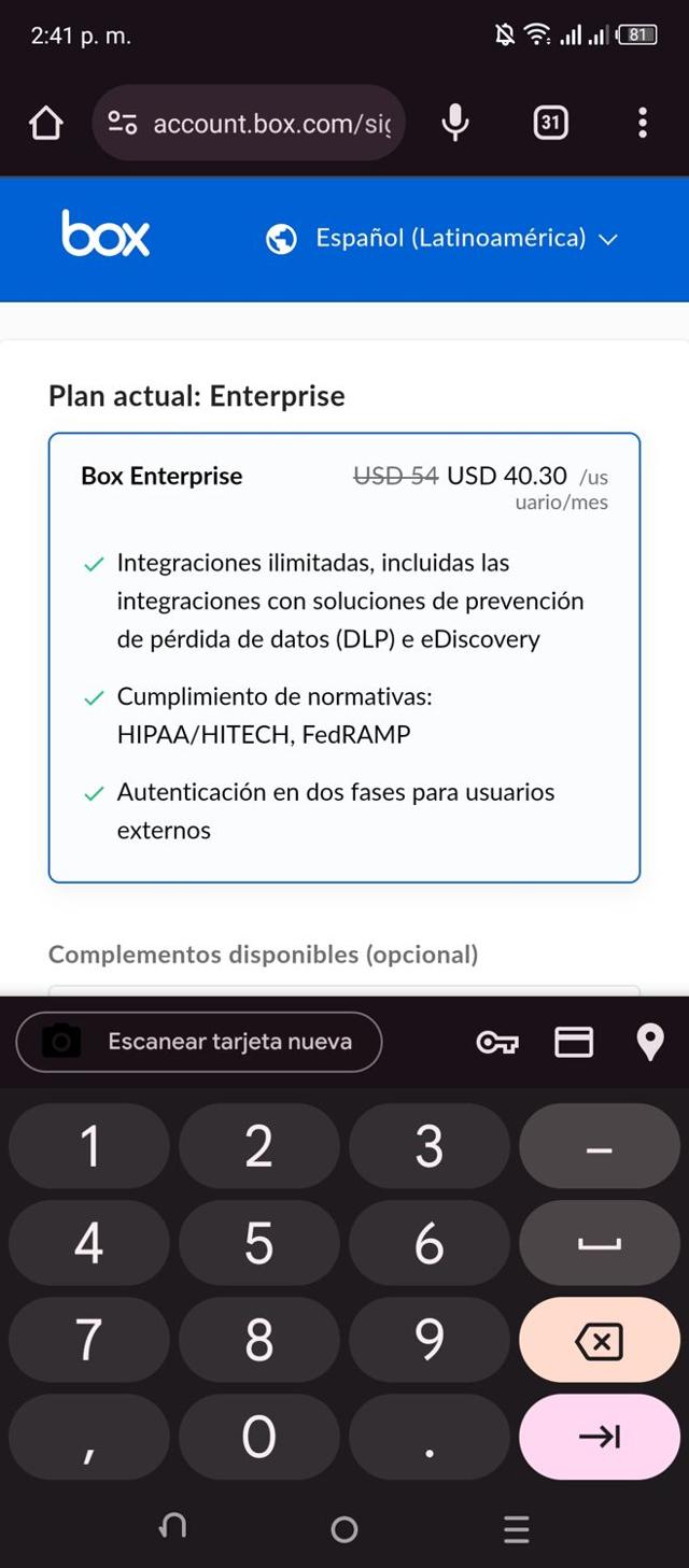 Box checkout page showing Box discount code box | Screenshot taken by SimplyCodes community member on Nov 28, 2023