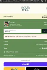 SPECIAL10 coupon verification screenshot