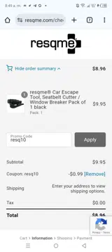 GET15OFF coupon verification screenshot