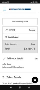 SUPER15 coupon verification screenshot