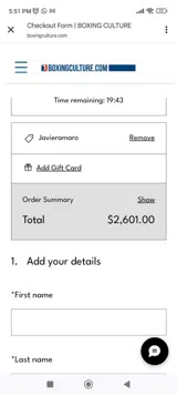 Javieramaro coupon verification screenshot