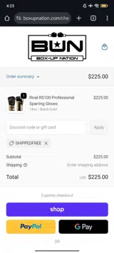 Box-Up Nation coupon verification screenshot