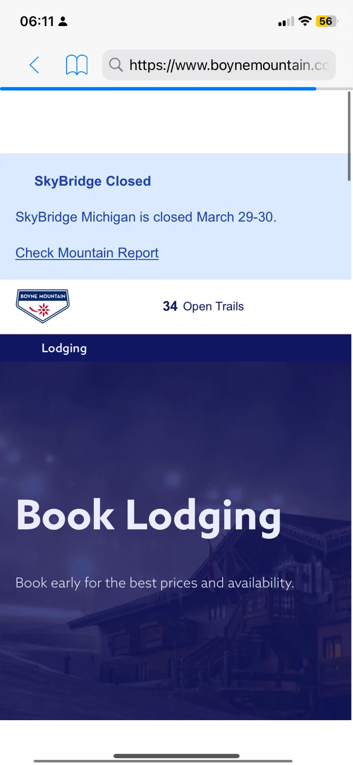 Boyne Mountain Resort promo code screenshot showing code WONKA applied at Boyne Mountain Resort checkout page. Uploaded by SimplyCodes community member DiscountCurator2907 on Mar 30, 2025