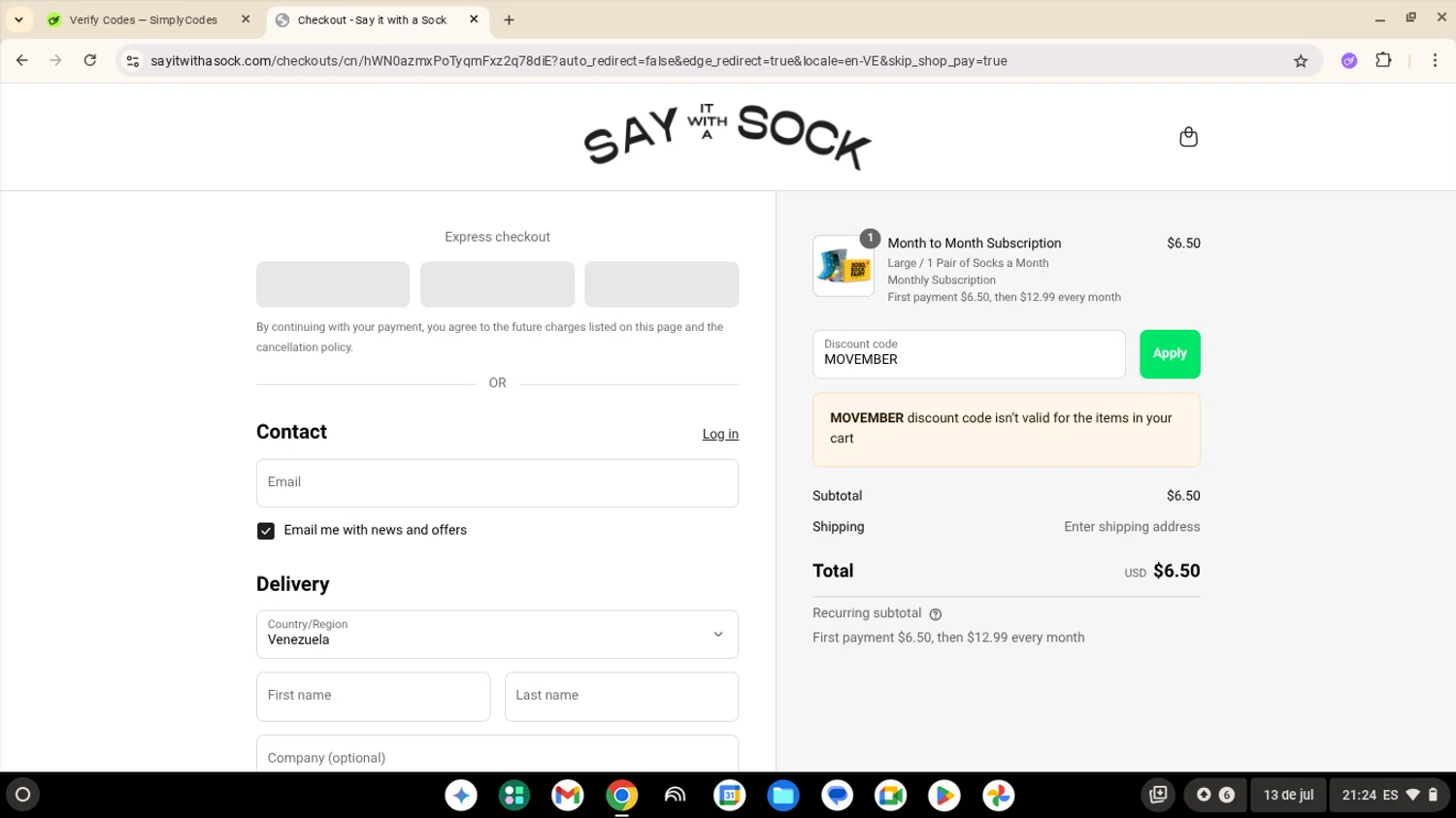 Boys Lie discount code screenshot showing code addgh applied at Boys Lie checkout page. Uploaded by SimplyCodes community member AberthGotopo on Aug 26, 2025
