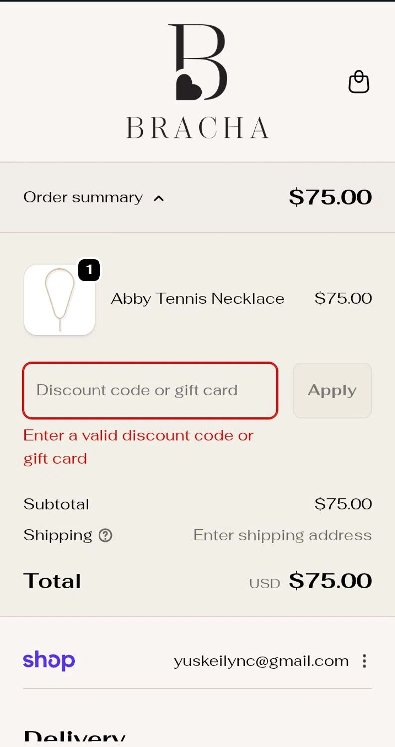 Bracha discount code screenshot showing code golden15 applied at Bracha checkout page. Uploaded by SimplyCodes community member SavvyHawk656 on Jan 24, 2026