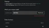 BDFREE coupon verification screenshot