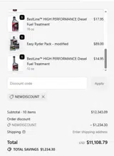 NEWDISCOUNT coupon verification screenshot