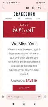 Save10 coupon verification screenshot