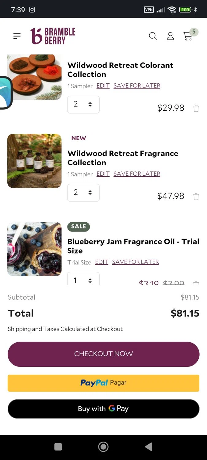 Bramble Berry promo code screenshot showing code SHIPPING applied at Bramble Berry checkout page. Uploaded by SimplyCodes community member ExtraordinaryMaestro4194 on Aug 21, 2025