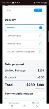 Bf50 coupon verification screenshot