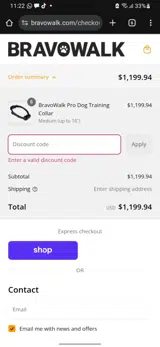 DOGDAYS20 coupon verification screenshot