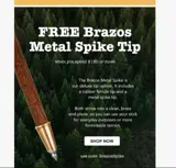 BrazosSpike coupon verification screenshot