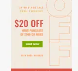 FLASH20 coupon verification screenshot