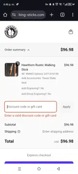 hawthorn75 coupon verification screenshot