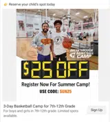 Breakthrough Basketball coupon verification screenshot