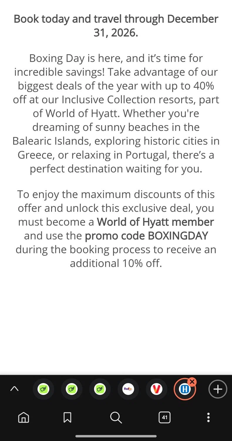 Breathless Resorts & Spas promo code screenshot showing code BOXINGDAY applied at Breathless Resorts & Spas checkout page. Uploaded by SimplyCodes community member Dejadepicharme on Dec 19, 2025