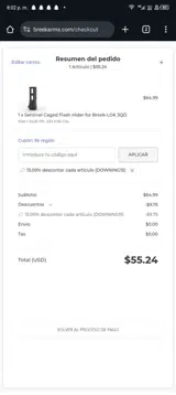 Breek Arms coupon verification screenshot