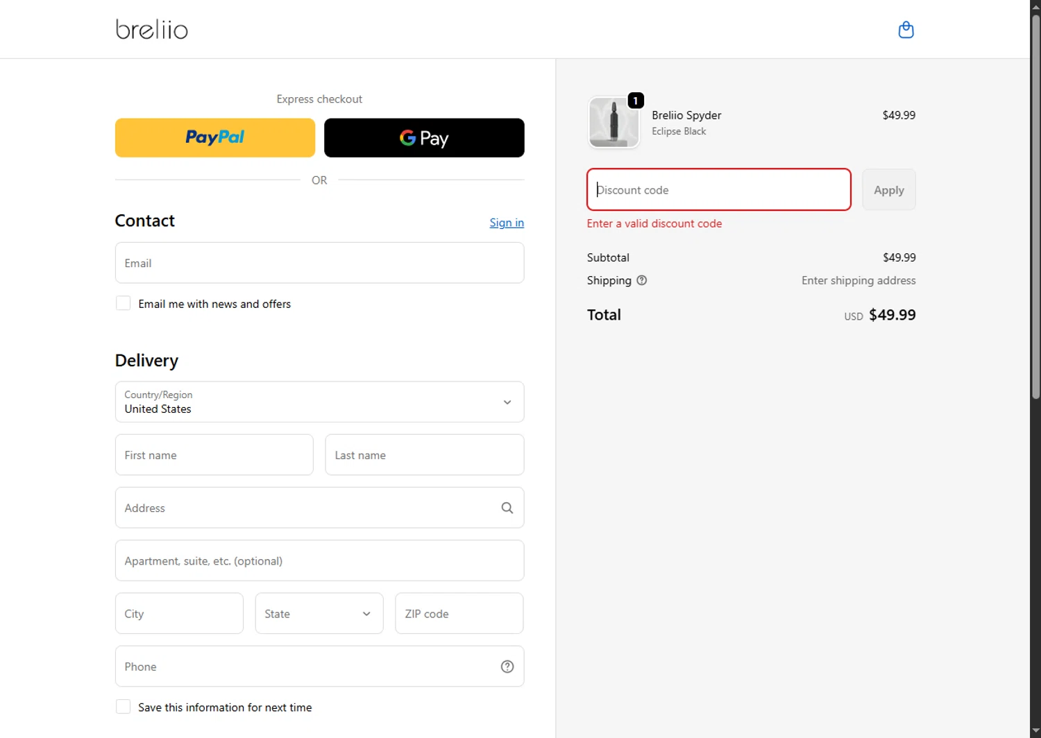 Breliio discount code screenshot showing code ZUODU40 applied at Breliio checkout page. Uploaded by SimplyCodes community member BargainSaver8204 on Nov 28, 2025
