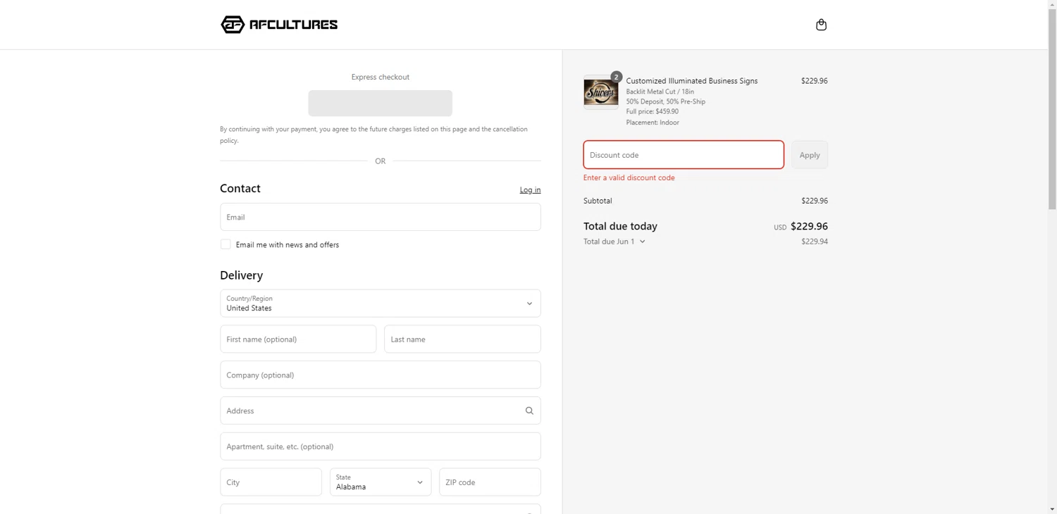 Brew Watch checkout page showing Brew Watch discount code box | Screenshot taken by SimplyCodes community member on May 21, 2025