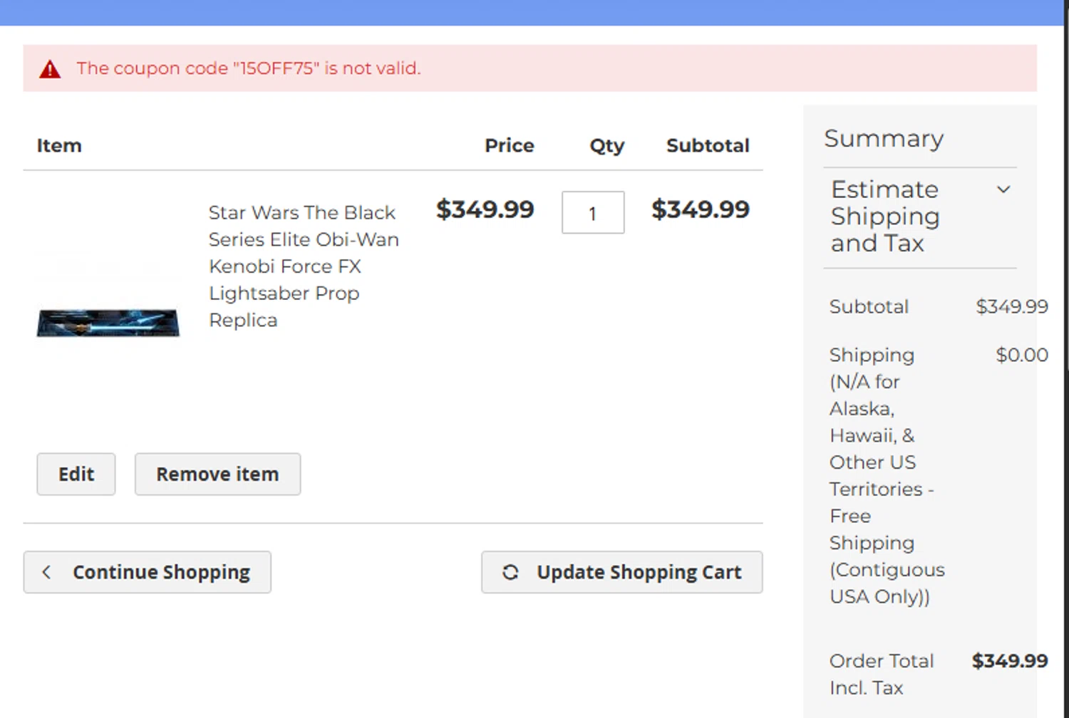 Brian's Toys promo code screenshot showing code 15OFF75 applied at Brian's Toys checkout page. Uploaded by SimplyCodes community member pinkman on Jul 29, 2025