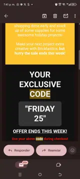 Friday25 coupon verification screenshot