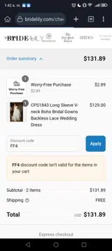 FF4 coupon verification screenshot