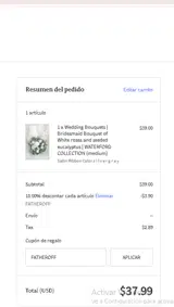 FATHEROFFF coupon verification screenshot