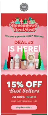 HOLLY15 coupon verification screenshot