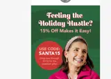 SANTA15 coupon verification screenshot