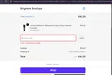 Brigette's Boutique coupon verification screenshot