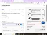 Brigette's Boutique coupon verification screenshot